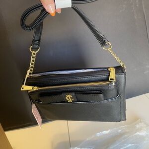 New Black 10x5 Purse with Gold Chain Strap,Stylish Handbag from Kohl's (Rtl $59)